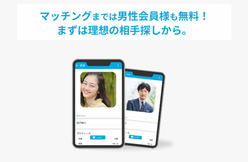 パトローナはマッチングまで男性も無料で使える