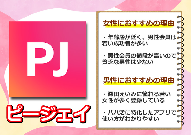 PJをおすすめ出来る理由