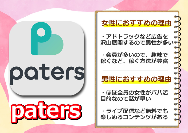 patersがおすすめのパパ活である理由